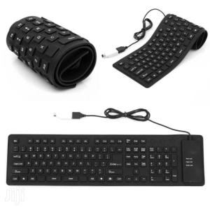 Flexiable Keyboard / Foldable Keyboard With Number Pad Is Made Of High-intensity (random Color)