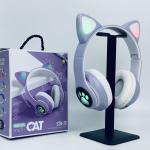 Stn-28 Cute Cat Wireless Bluetooth Headphone Led Light Random Color