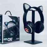 Stn-28 Cute Cat Wireless Bluetooth Headphone Led Light Random Color