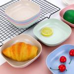 10pcs Multi-function Spit Bone Plate Set Household Food Grade Plastic Elliptical Plate Set