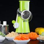 Manual Vegetable Cutter Slicer Multifunctional Round Slicer Table Top Food Processor Blender Cutter( Random Color )