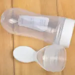 Baby Spoon Feeder Silicone Bottle Feeding