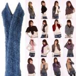 Women’s Velvet Stretchable Magic Scarf 26 Different Styles( Random Color )