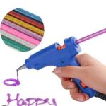 Small Size Glue Gun Hot Melt Silicone Glue Gun Rod Sticks Bond Arts Crafts (random Color)