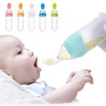 Baby Spoon Feeder Silicone Bottle Feeding